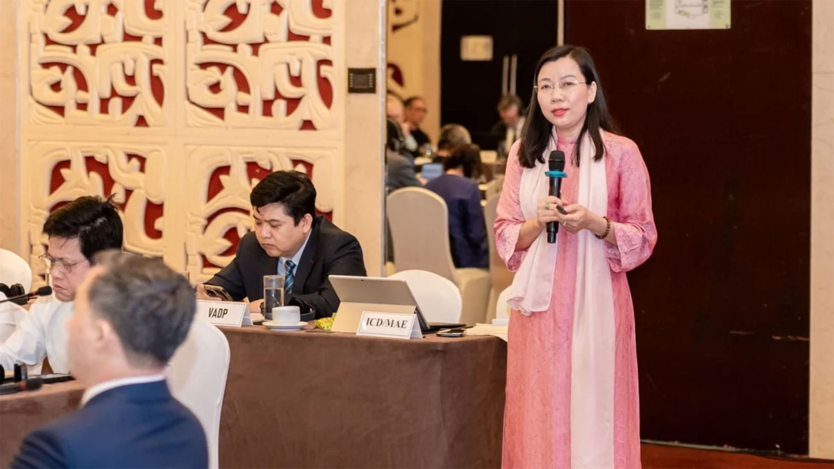 Bà Vũ Thị Phượng - phụ trách điều phối một sức khỏe, Ban Thư ký Vụ Hợp tác quốc tế (Bộ Nông nghiệp và Môi trường)